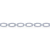 Oval Link Diamond Bracelet in 18K White Gold