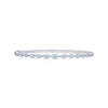 Starry Night Bangle with Diamonds in 18K White Gold