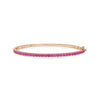 Kwiat Stackable Bangle with Pink Sapphires in 18k Rose Gold, 3.20 mm