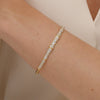 Zen Diamond Bangle in 18K Yellow Gold