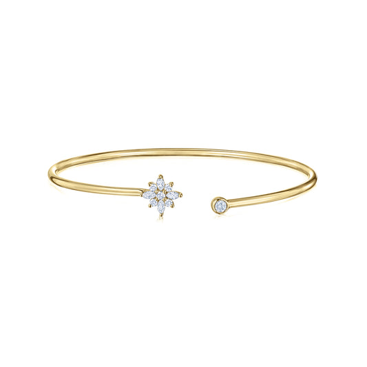 Portofino Confetti Diamond Bangle in 18K White Gold