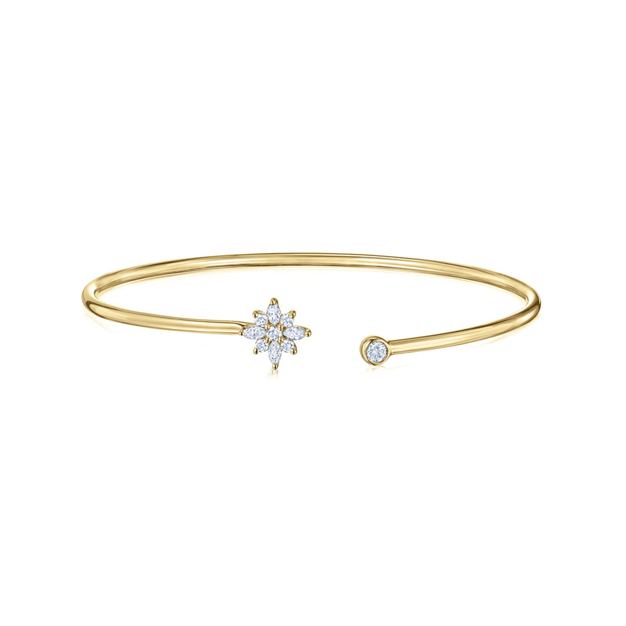 Portofino Confetti Diamond Bangle in 18K White Gold