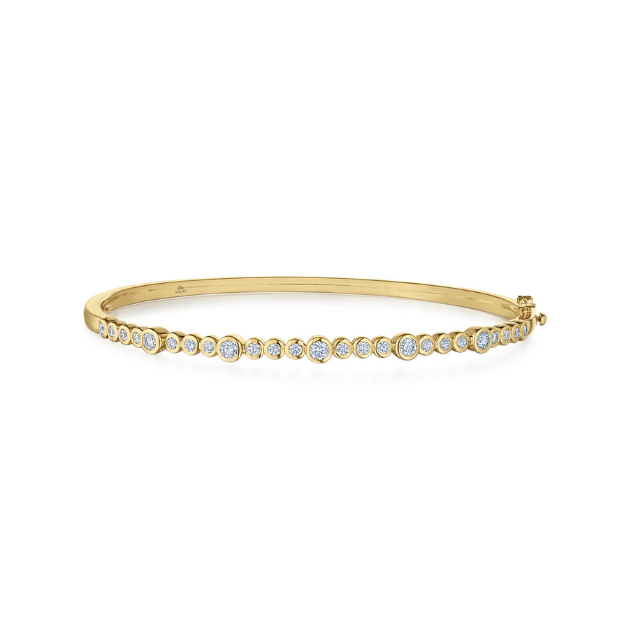 Portofino Confetti Diamond Bangle in 18K Yellow Gold