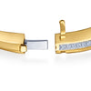 Diamond & 18K Yellow Gold Line Bracelet Signed Fred Leighton