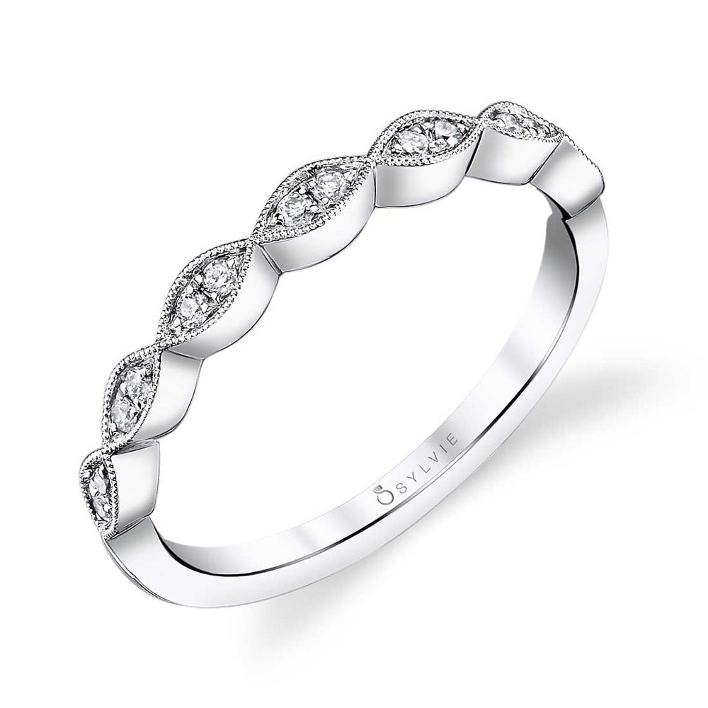 Sylvie Diamond Stackable Wedding Band - Madeleina