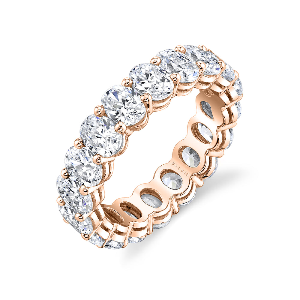 Sylvie Oval Diamond Eternity Band