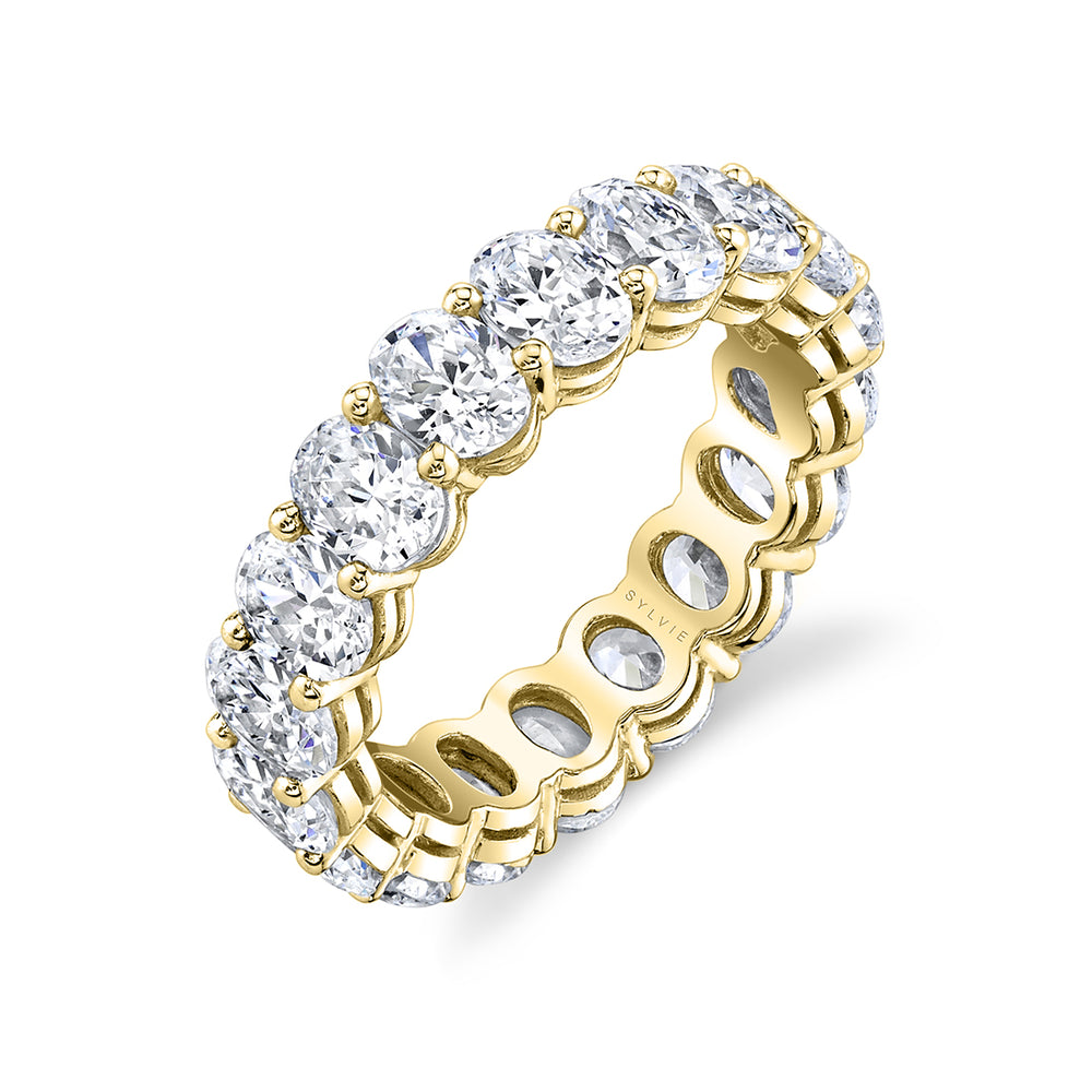 Sylvie Oval Diamond Eternity Band