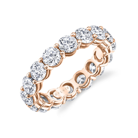 Sylvie Round Diamond Eternity Band - 1.0 CT