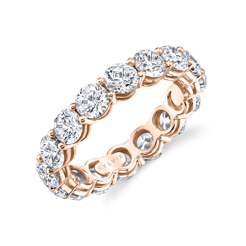 Sylvie Round Diamond Eternity Band - 1.0 CT