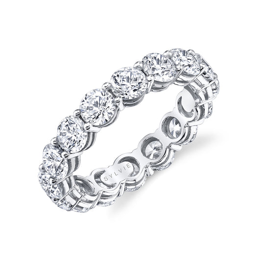 Sylvie Round Diamond Eternity Band - 1.0 CT
