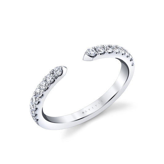Sylvie Classic Modern Open Wedding Band