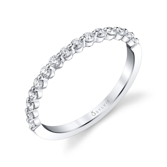 Sylvie Stackable Wedding Band - Cerise
