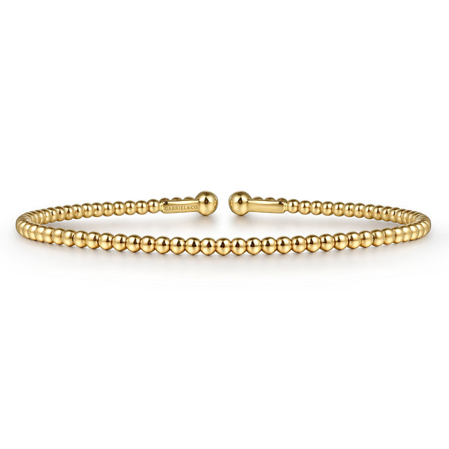 14K Yellow Gold Bujukan Split Bangle