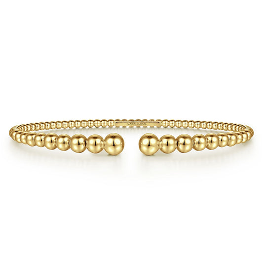 14K Yellow Gold Bujukan Open Bangle
