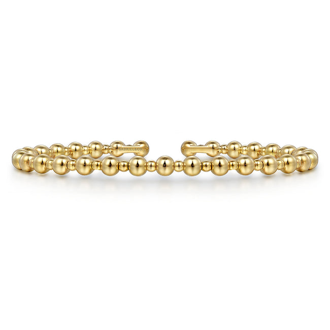 14K Yellow Gold Bujukan Open Bangle