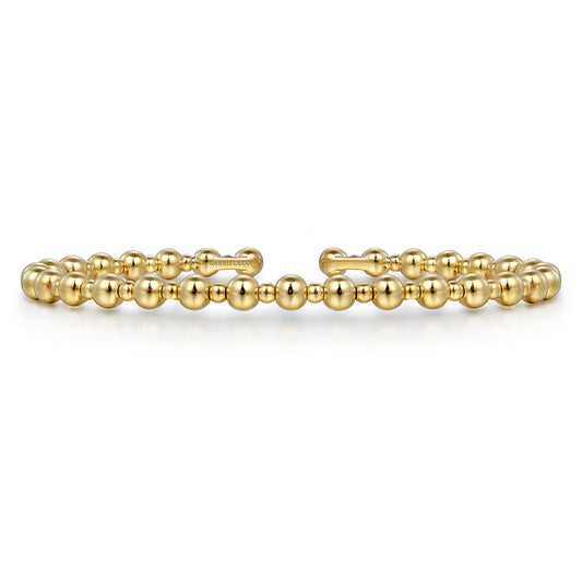 14K Yellow Gold Bujukan Open Bangle