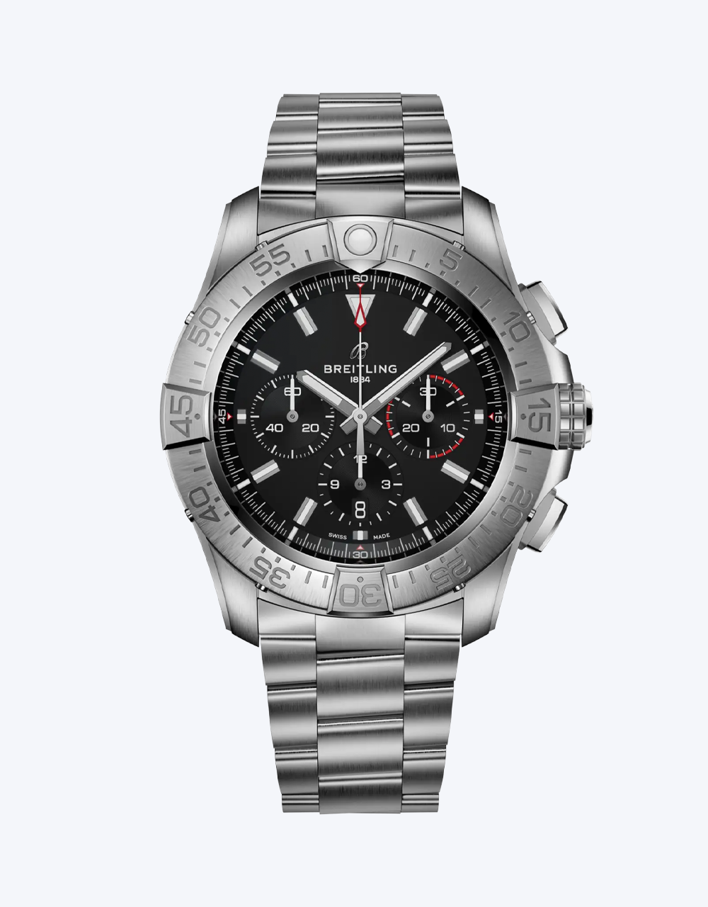 Breitling Avenger watch with black dial