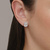 Sunburst Earrings with Diamonds in 18k Yellow Gold