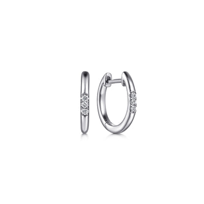 Sterling Silver Diamond Hughie Earrings