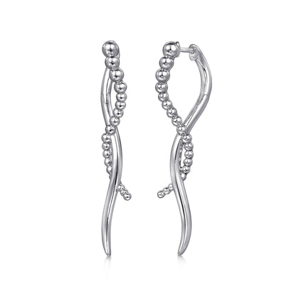 925 Sterling Silver Bujukan Drop Earrings