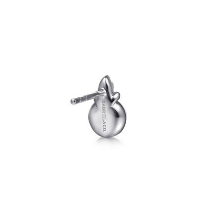 925 Sterling Silver Diamond Bujukan Pearl Stud Earrings