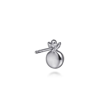 925 Sterling Silver Diamond Bujukan Pearl Stud Earrings