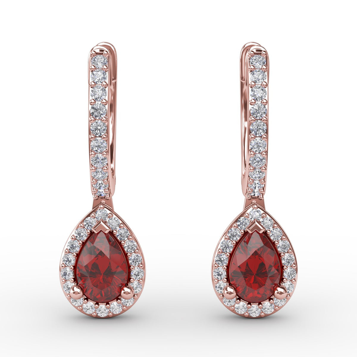 Petite Teardrop Hoop Earrings