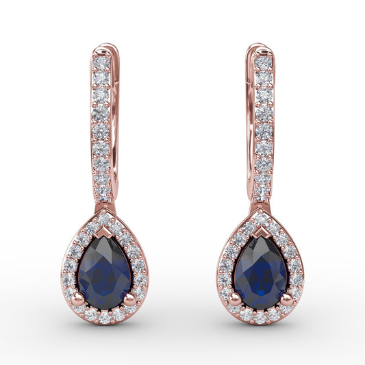Petite Teardrop Hoop Earrings