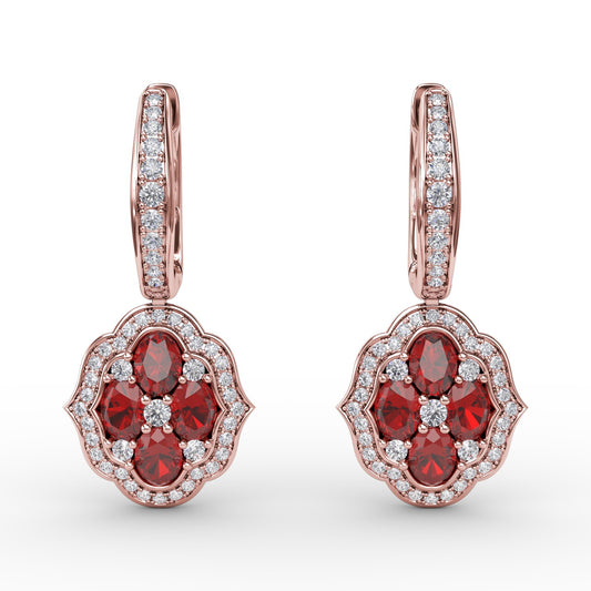 Victorian Style Dangle Earrings