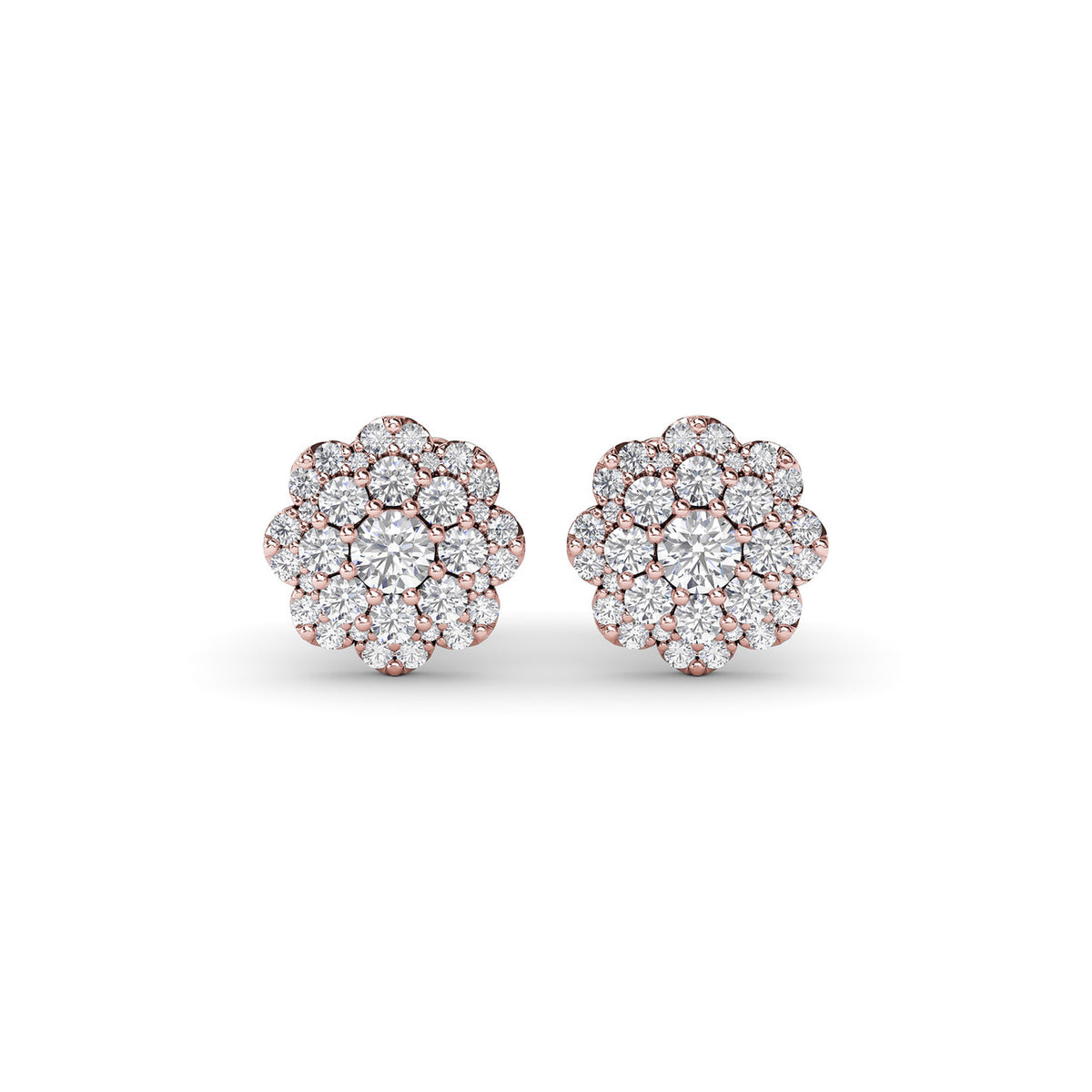 Magnolia Diamond Stud Earrings