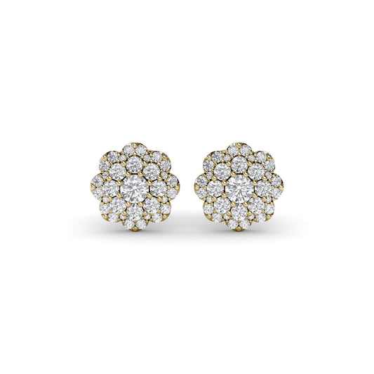 Magnolia Diamond Stud Earrings