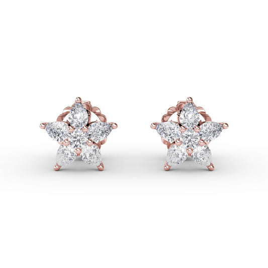 Catalina Diamond Star Stud Earrings
