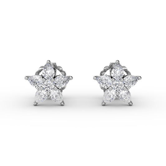 Catalina Diamond Star Stud Earrings