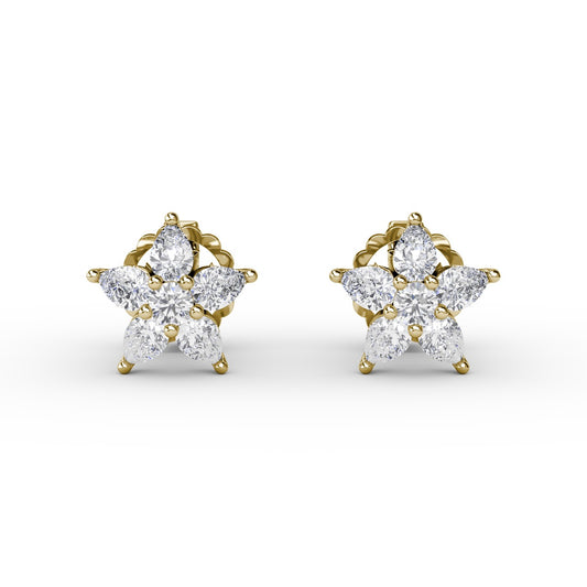Catalina Diamond Star Stud Earrings