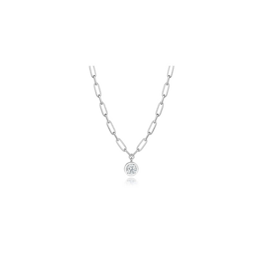Petite Diamond Link Necklace - 1.54ct