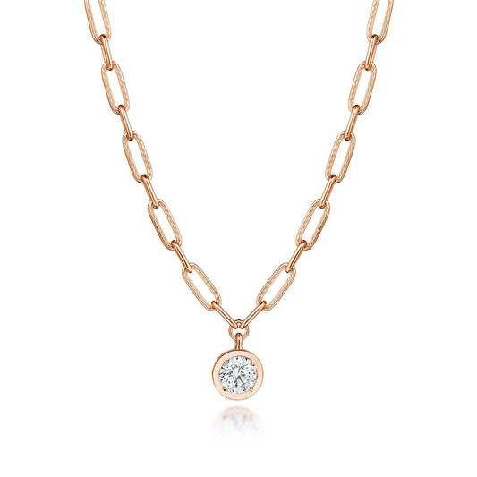 Petite Diamond Link Necklace - 1.54ct