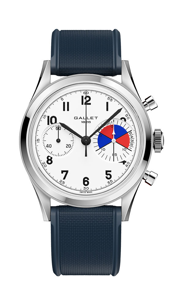 Gallet Classics watch with blue strap