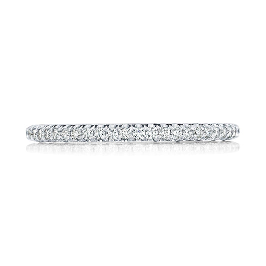 French Pavé Diamond Wedding Band - 1.5mm