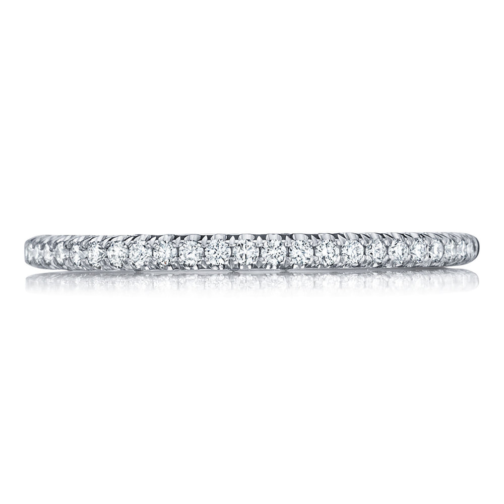 French Pavé Diamond Wedding Band - 1.5mm