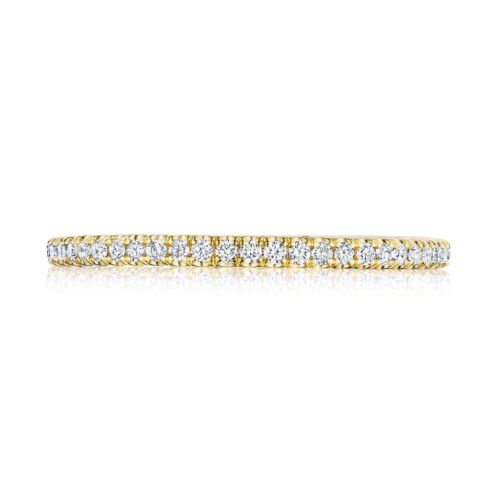 French Pavé Diamond Wedding Band - 1.5mm