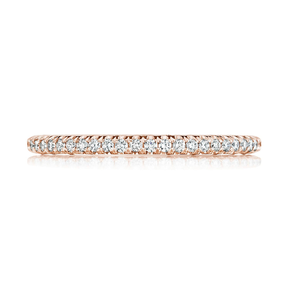 French Pavé Diamond Wedding Band - 1.5mm