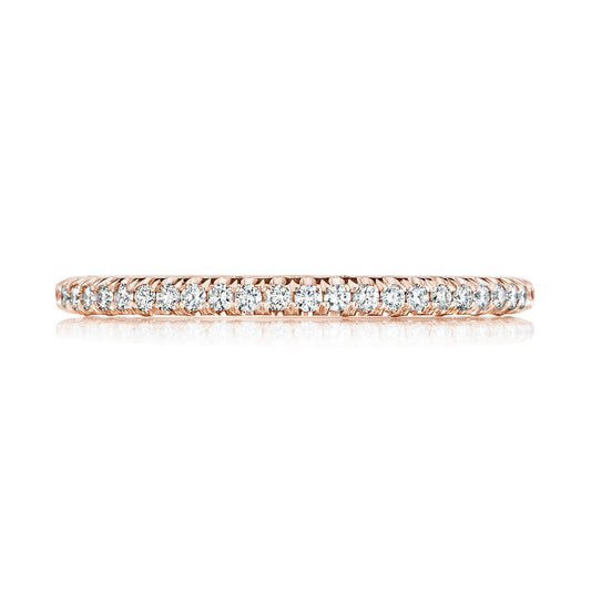 French Pavé Diamond Wedding Band - 1.5mm