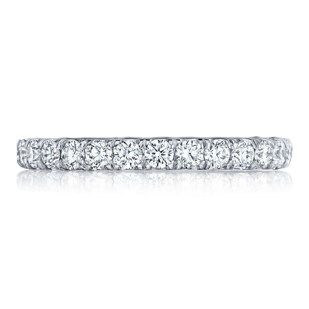 French Pavé Diamond Wedding Band - 2.5mm