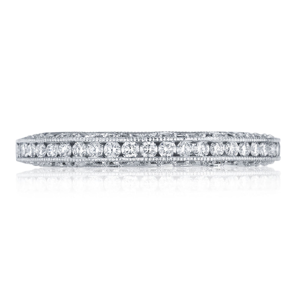 Channel Set Wedding Band