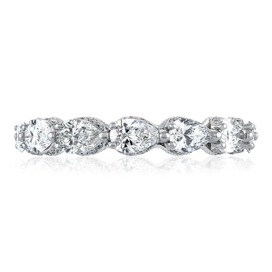 Pear Cut Diamond Eternity Band