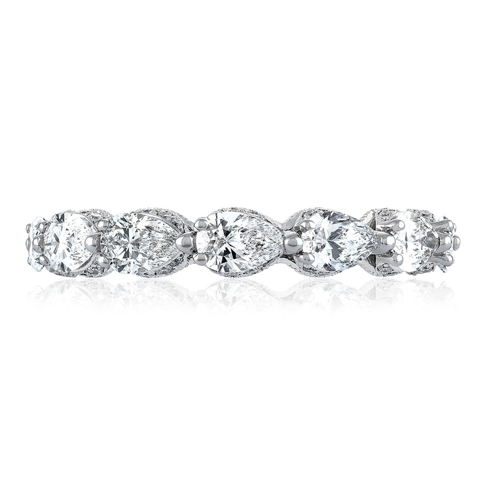 Pear Cut Diamond Eternity Band