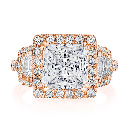 Princess 3-Stone Engagement Ring