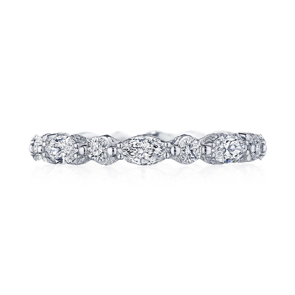 Marquise and Round Diamond Eternity Band