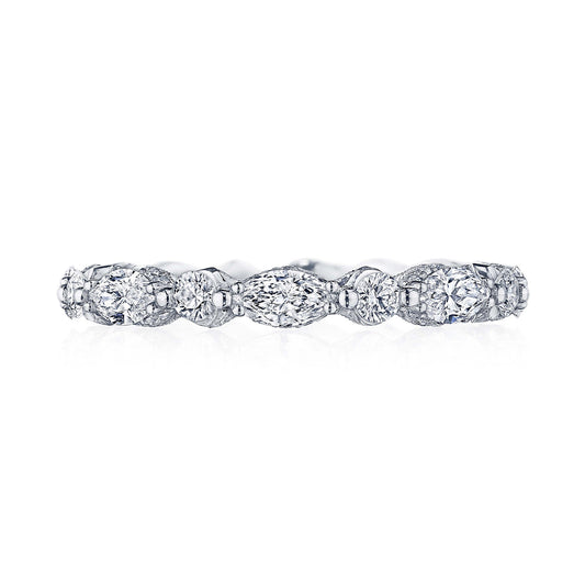 Marquise and Round Diamond Eternity Band