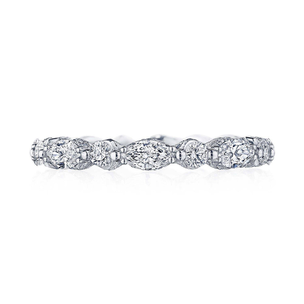 Marquise and Round Diamond Eternity Band